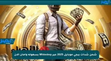 شحن شدات ببجي موبايل 2025 عبر Midasbuy بسهولة وأمان الآن
